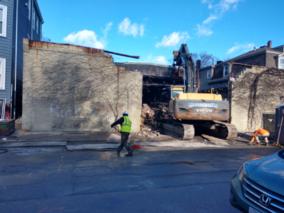 East Fifth St. South Boston Garage Demolition